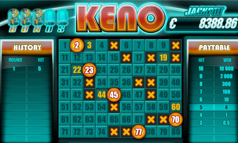 Game Keno Sv388