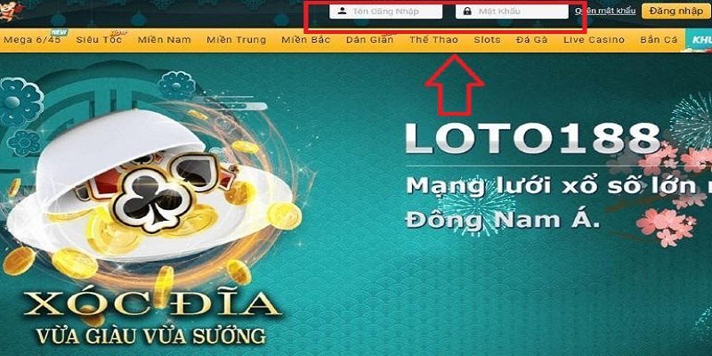 Đăng nhập Loto188